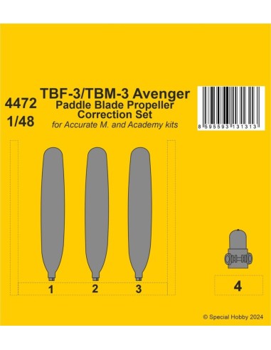 TBF-3/TBM-3 Avenger Paddle Blade Propeller...