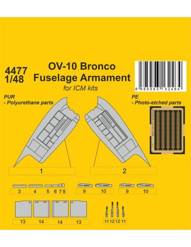 OV-10 Bronco Fuselage Armament  for ICM kit