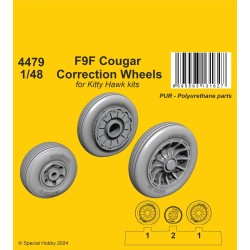 F9F Cougar Correction Wheels  / for Kitty Hawk kits