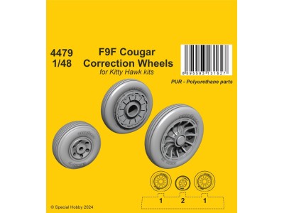 F9F Cougar Correction Wheels  / for Kitty Hawk kits
