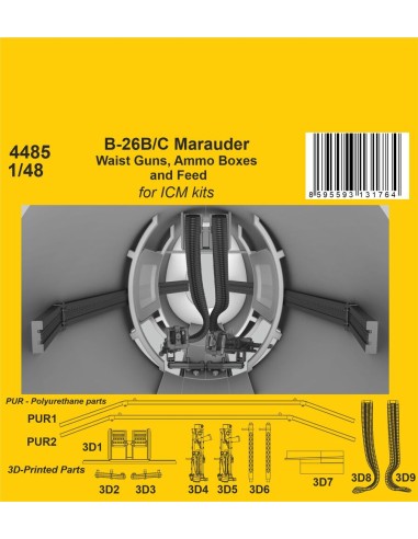 B-26B/C Marauder Waist Guns, Ammo Boxes and...