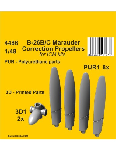 B-26B/C Marauder Correction Propellers /  for...