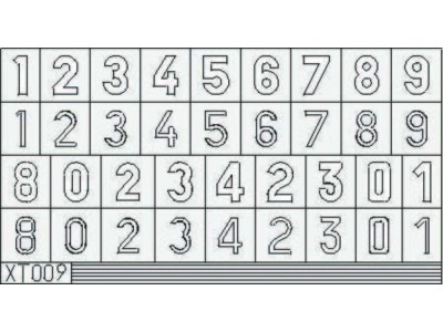 German Numbers Large