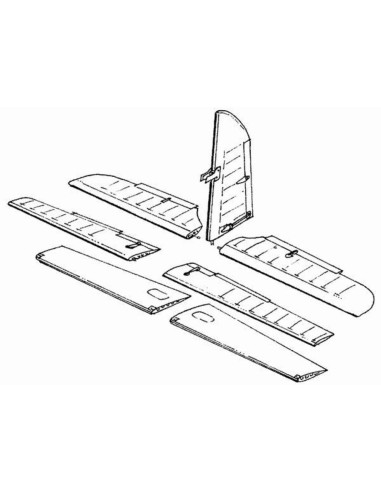 Me-410B Steuerflächen