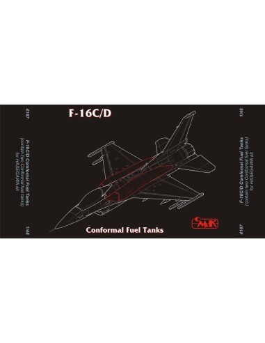 F-16C/D Conformal Fuel Tanks für Hasegawa-Bausatz