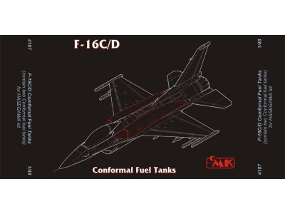 F-16C/D Conformal Fuel Tanks für Hasegawa-Bausatz