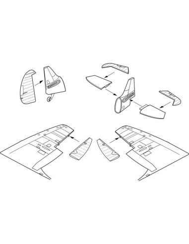 Spitfire Mk.I Control surfaces set (TAM)