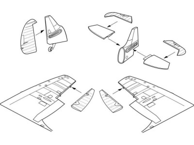 Spitfire Mk.I Control surfaces set (TAM)