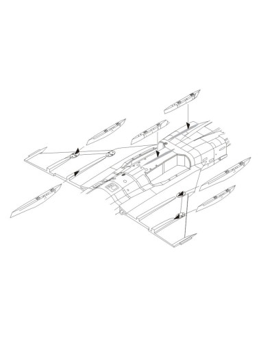 JAS-39C Gripen-Correction Wing racks