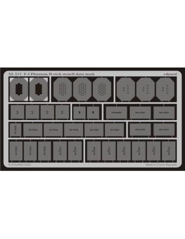 F-4 Phantom II etch stencil data mask