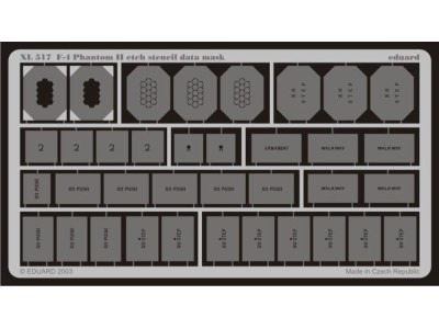 F-4 Phantom II etch stencil data mask