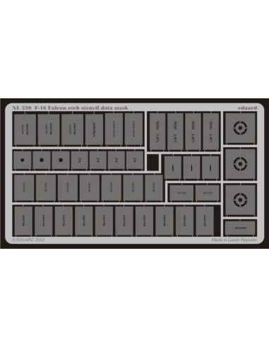 F-16 Falcon etch stencil data mask
