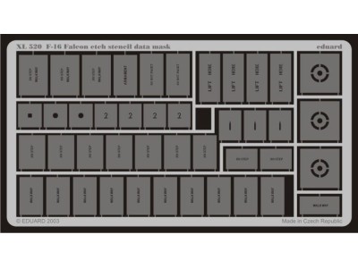 F-16 Falcon etch stencil data mask