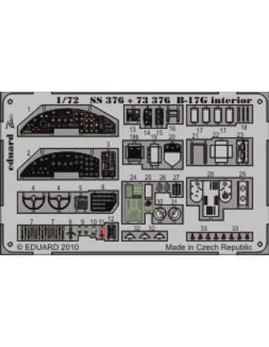 B-17G interior S.A. for Revell
