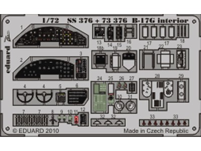 B-17G interior S.A. for Revell