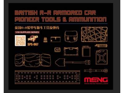 British R-R Armored Car Pioneer Tools & Ammunition (RESIN)