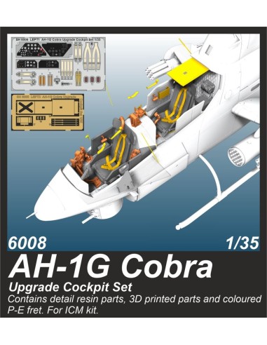 AH-1G Cobra Upgrade Cockpit Set 1/35 / for ICM...