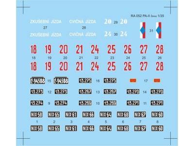 Skoda PA-II Turtle-Decal sheet