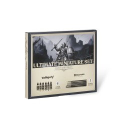 Ultimate miniature set  Paint & Brushes (5) 18 ml