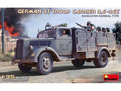 German 3t Troop Carrier 3,6-36S Radkasten-Normal-Type