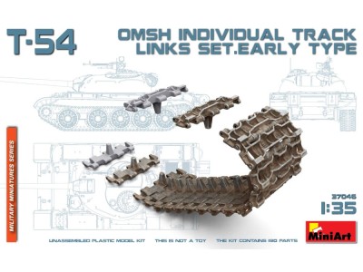T-54 OMSh Individual Track Links Set.Early Type