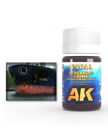 BROWN STREAKING GRIME FOR RED HULLS