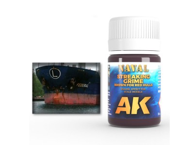 BROWN STREAKING GRIME FOR RED HULLS