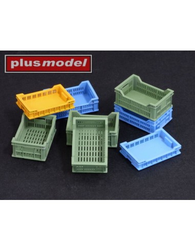 Perforated plastic crates