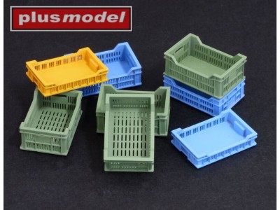 Perforated plastic crates