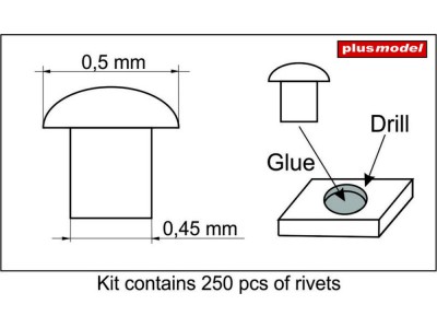 Rivets 0,5 mm