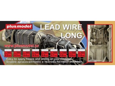 Lead wire 0,5 mm, long 240 mm