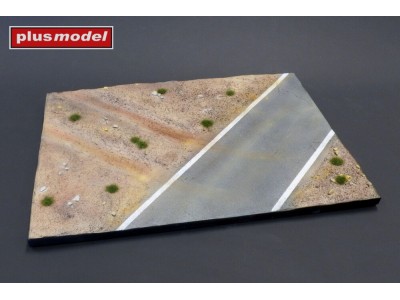 Display base - Cobblestone street wit tram tracks