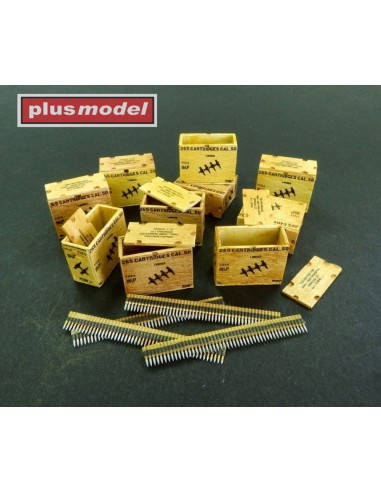 US ammunition boxes with belts of charges 82....