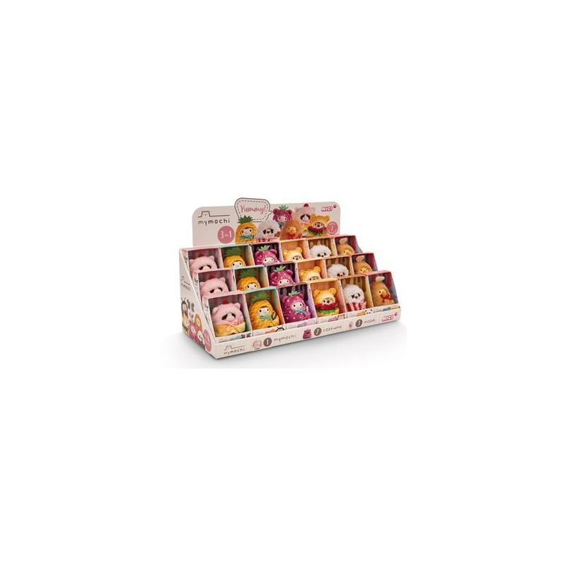 MYMOCHI - Display Figurines 6 Personnages 8cm Yummy Vol 2 - 18pc