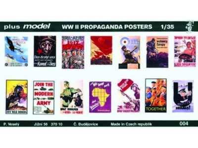 Propaganda Poster Gemischt Deutsch, Englisch, USA, Russisch.