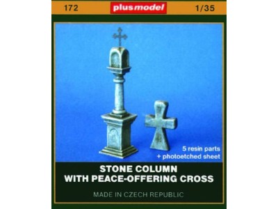 Steinläule mit Friedensangebot Kreuz