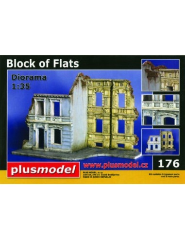 Häuserblock Ruinen