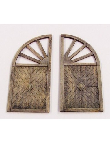 Wooden gate - round