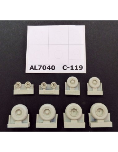 C-119 Boxcar wheels late version