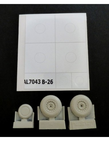B-26 Marauder early wheels diamond tread