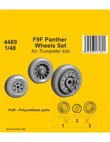 F9F Panther Wheels Set / for Trumpeter kits