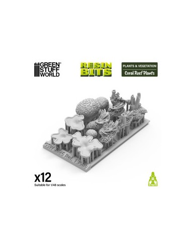 Set imprimé en 3D - Récif de corail 1:48-1:35