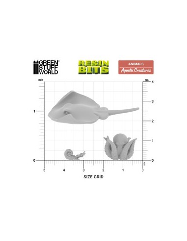 Créatures Aquatiques 1:48-1:35 | Imprimées en résine 3D
