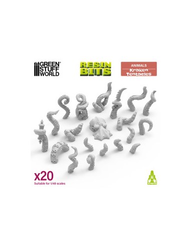 Set imprimé en 3D - Tentacules de Kraken 1:48-1:35