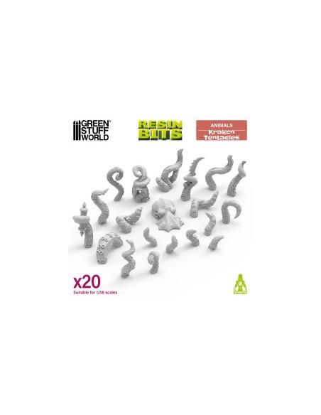 Set imprimé en 3D - Tentacules de Kraken 1:48-1:35