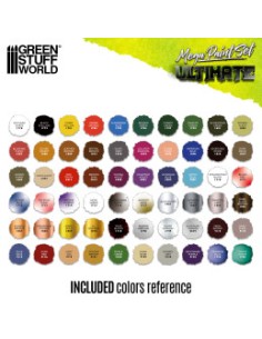 Mallette de peinture 60 couleurs + pinceau | Mallette transport peinture de figurines 2