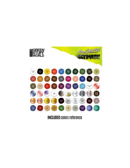 Mallette de peinture 60 couleurs + pinceau | Mallette transport peinture de figurines
