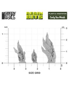 Set imprimé en 3D - Algues frisées 1:48-1:35 2