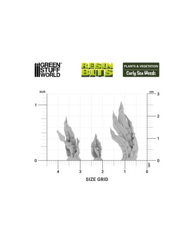 Set imprimé en 3D - Algues frisées 1:48-1:35