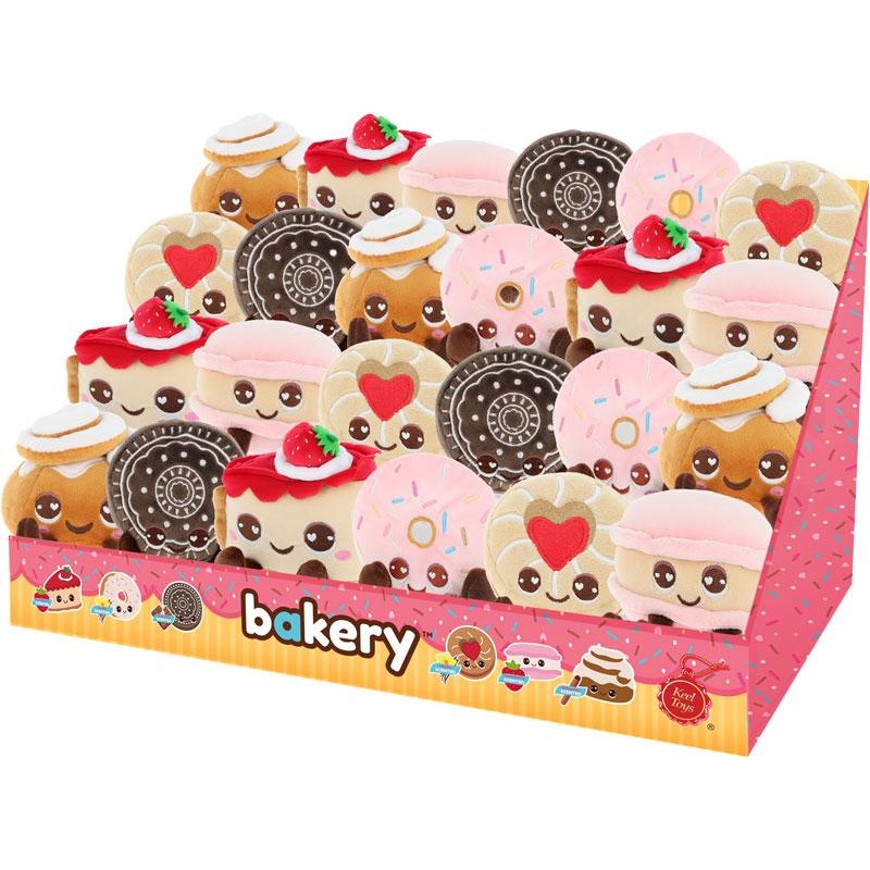 KAWAII - Bakery - Display de 24 Peluches Parfumées - 6 Modèles - 8cm
